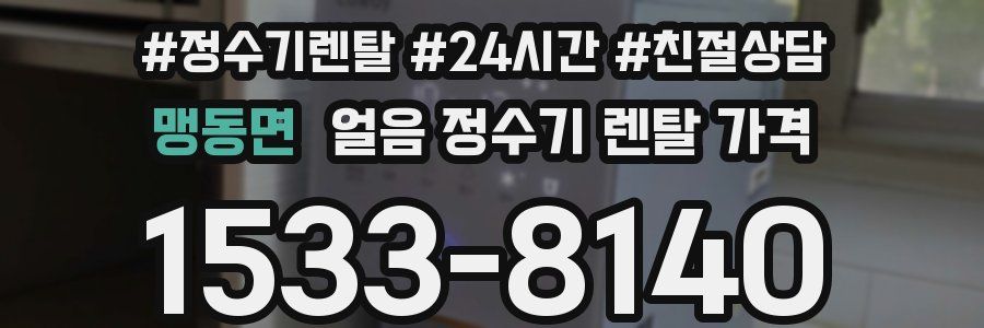 맹동면 얼음 정수기 렌탈 가격