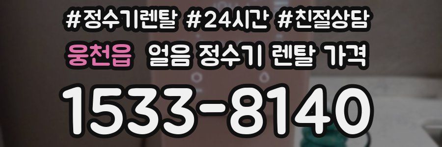 웅천읍 얼음 정수기 렌탈 가격