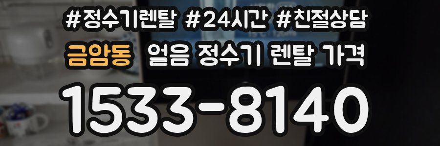 금암동 얼음 정수기 렌탈 가격