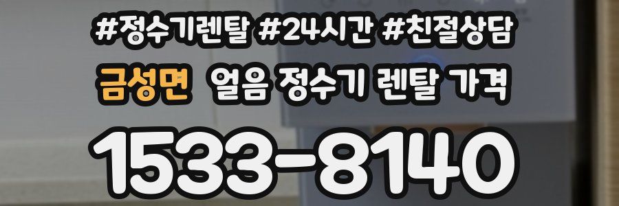 금성면 얼음 정수기 렌탈 가격