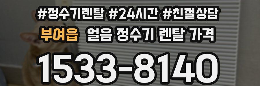 부여읍 얼음 정수기 렌탈 가격