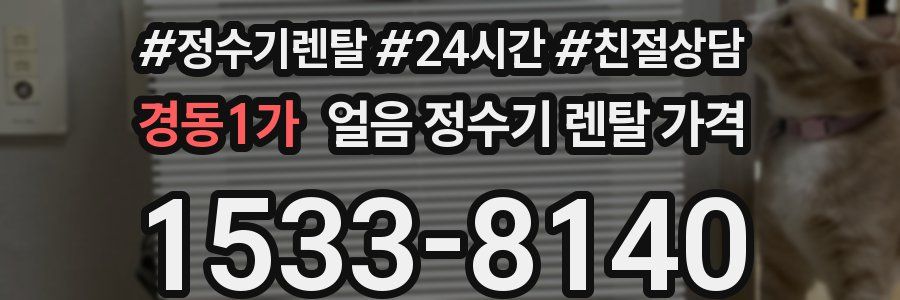 경동1가 얼음 정수기 렌탈 가격