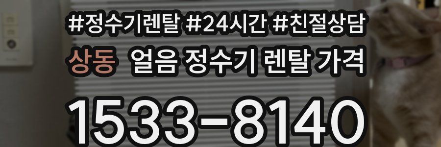 상동 얼음 정수기 렌탈 가격
