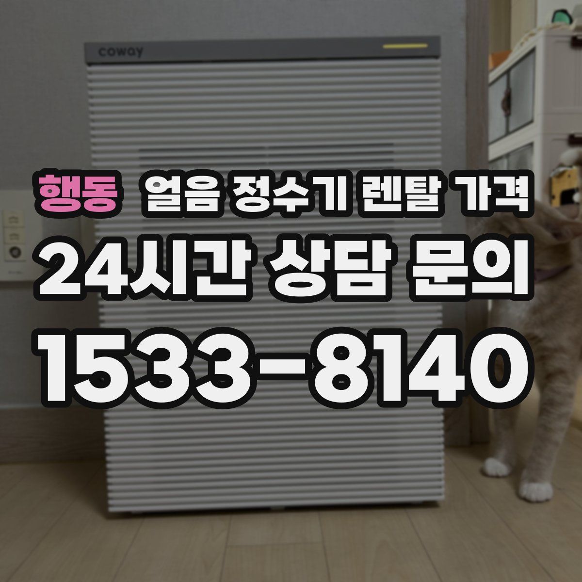 행동 얼음 정수기 렌탈 가격