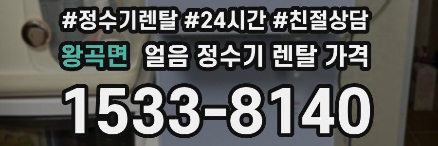 왕곡면 얼음 정수기 렌탈 가격