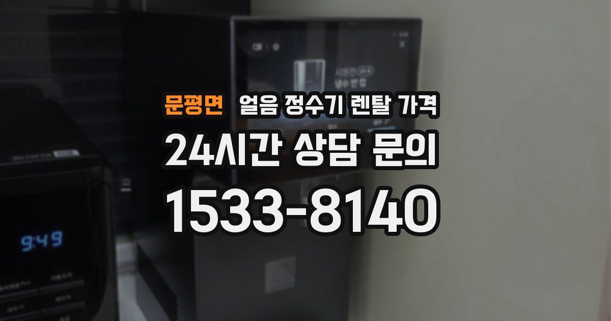 문평면 얼음 정수기 렌탈 가격