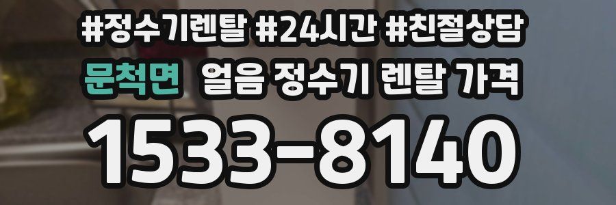 문척면 얼음 정수기 렌탈 가격