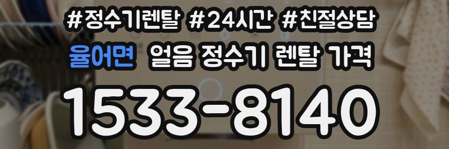 율어면 얼음 정수기 렌탈 가격