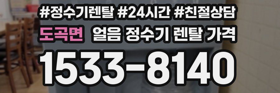 도곡면 얼음 정수기 렌탈 가격