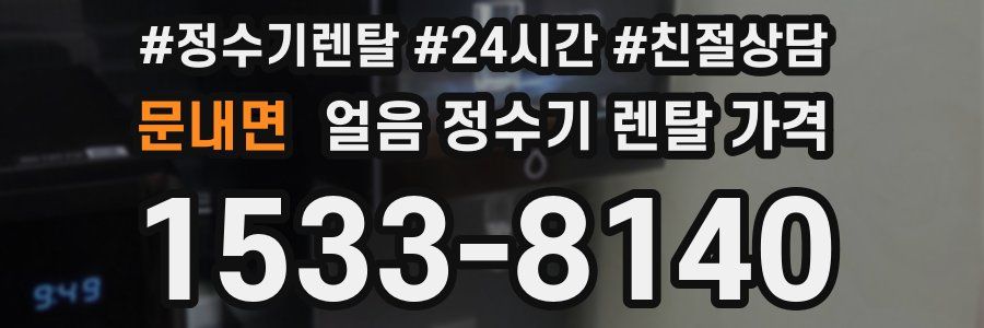 문내면 얼음 정수기 렌탈 가격