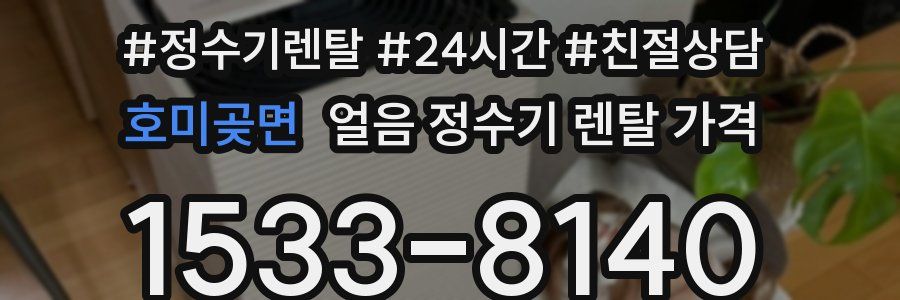 호미곶면 얼음 정수기 렌탈 가격