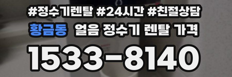 황금동 얼음 정수기 렌탈 가격