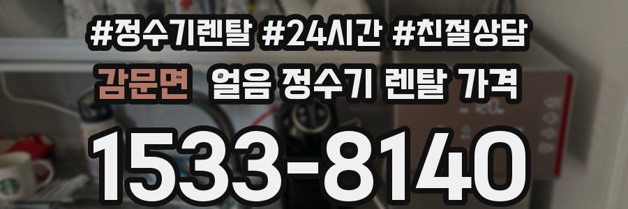 감문면 얼음 정수기 렌탈 가격