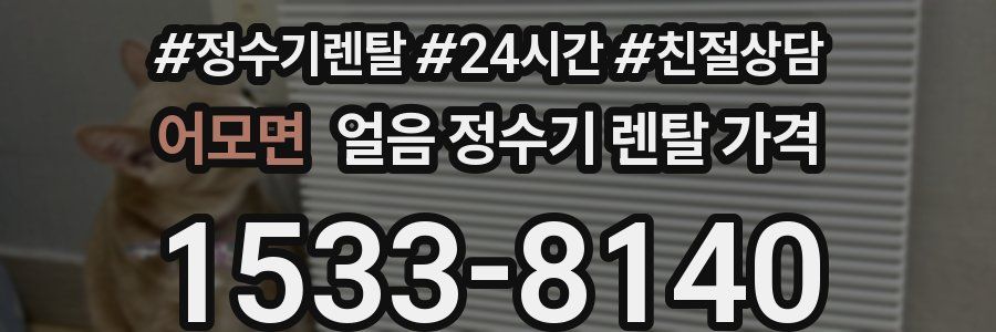 어모면 얼음 정수기 렌탈 가격