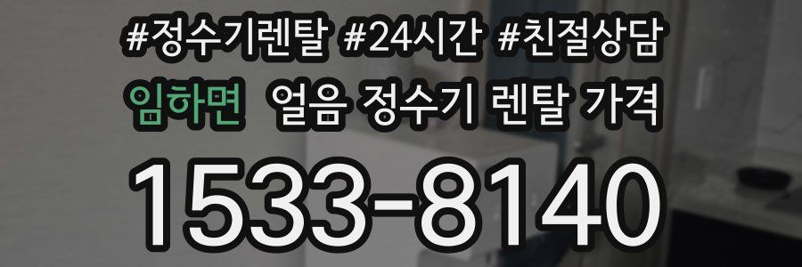 임하면 얼음 정수기 렌탈 가격