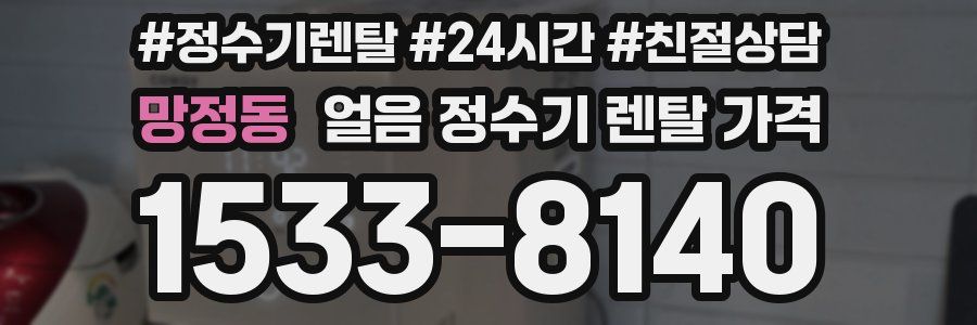 망정동 얼음 정수기 렌탈 가격
