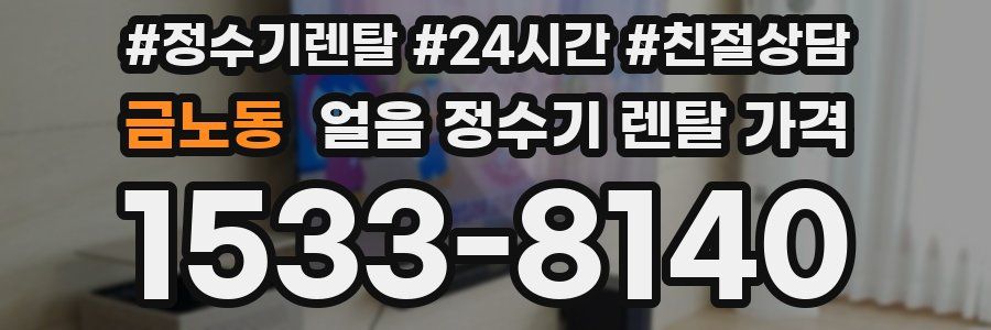 금노동 얼음 정수기 렌탈 가격