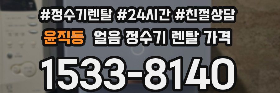 윤직동 얼음 정수기 렌탈 가격