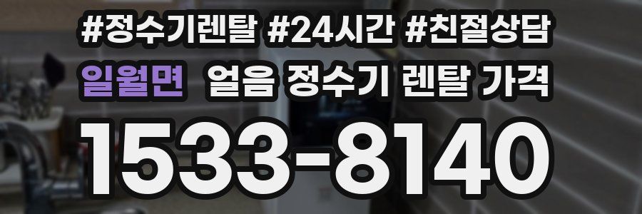 일월면 얼음 정수기 렌탈 가격