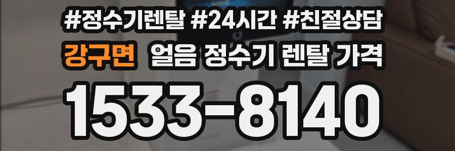 강구면 얼음 정수기 렌탈 가격