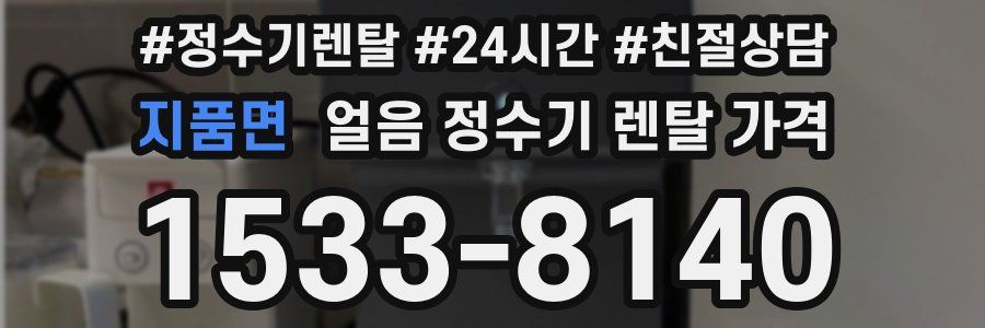 지품면 얼음 정수기 렌탈 가격