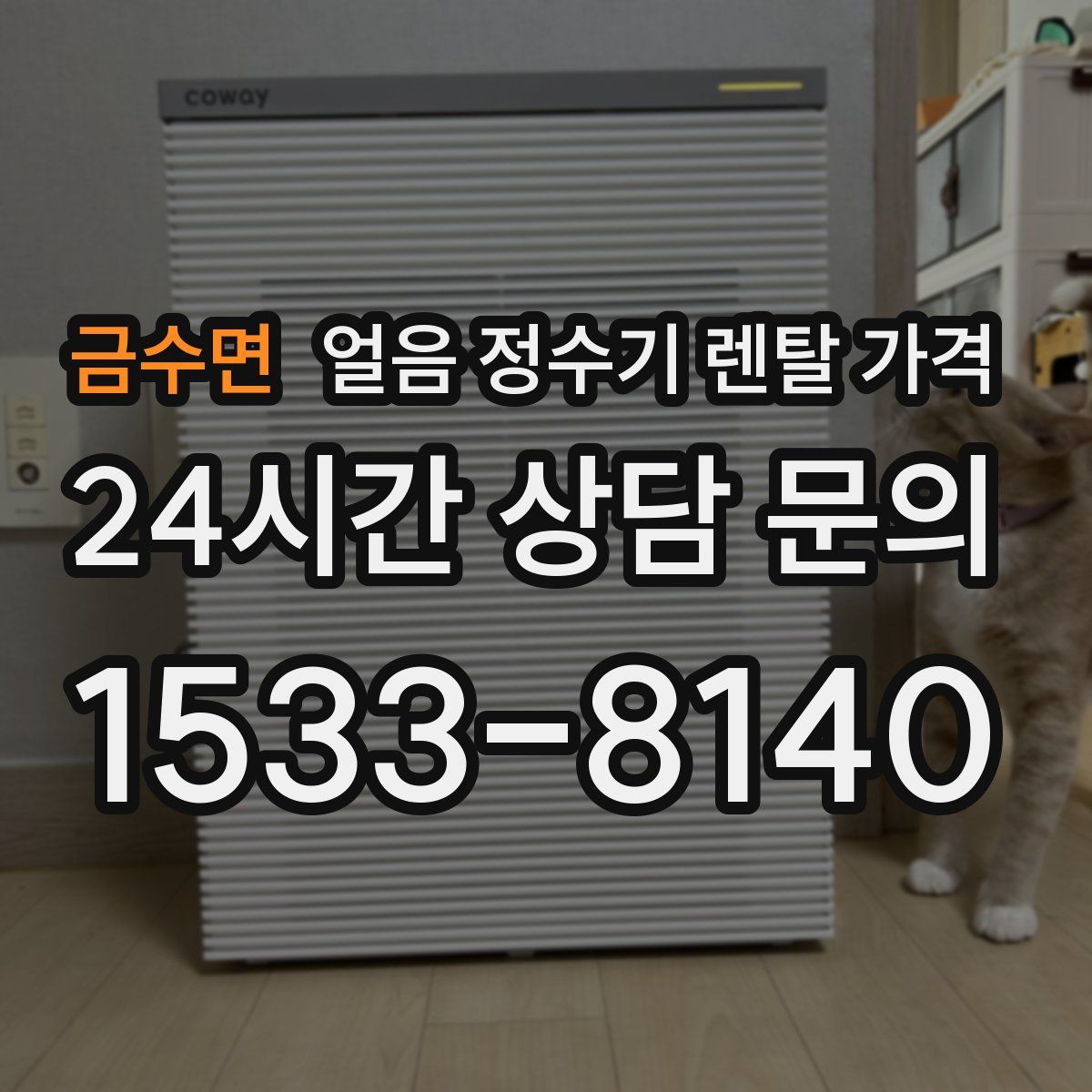 금수면 얼음 정수기 렌탈 가격