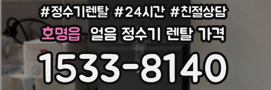 호명읍 얼음 정수기 렌탈 가격