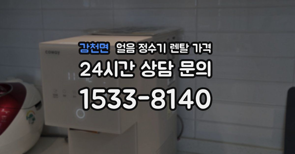 감천면 얼음 정수기 렌탈 가격