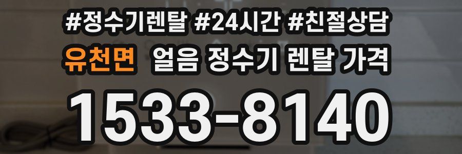 유천면 얼음 정수기 렌탈 가격