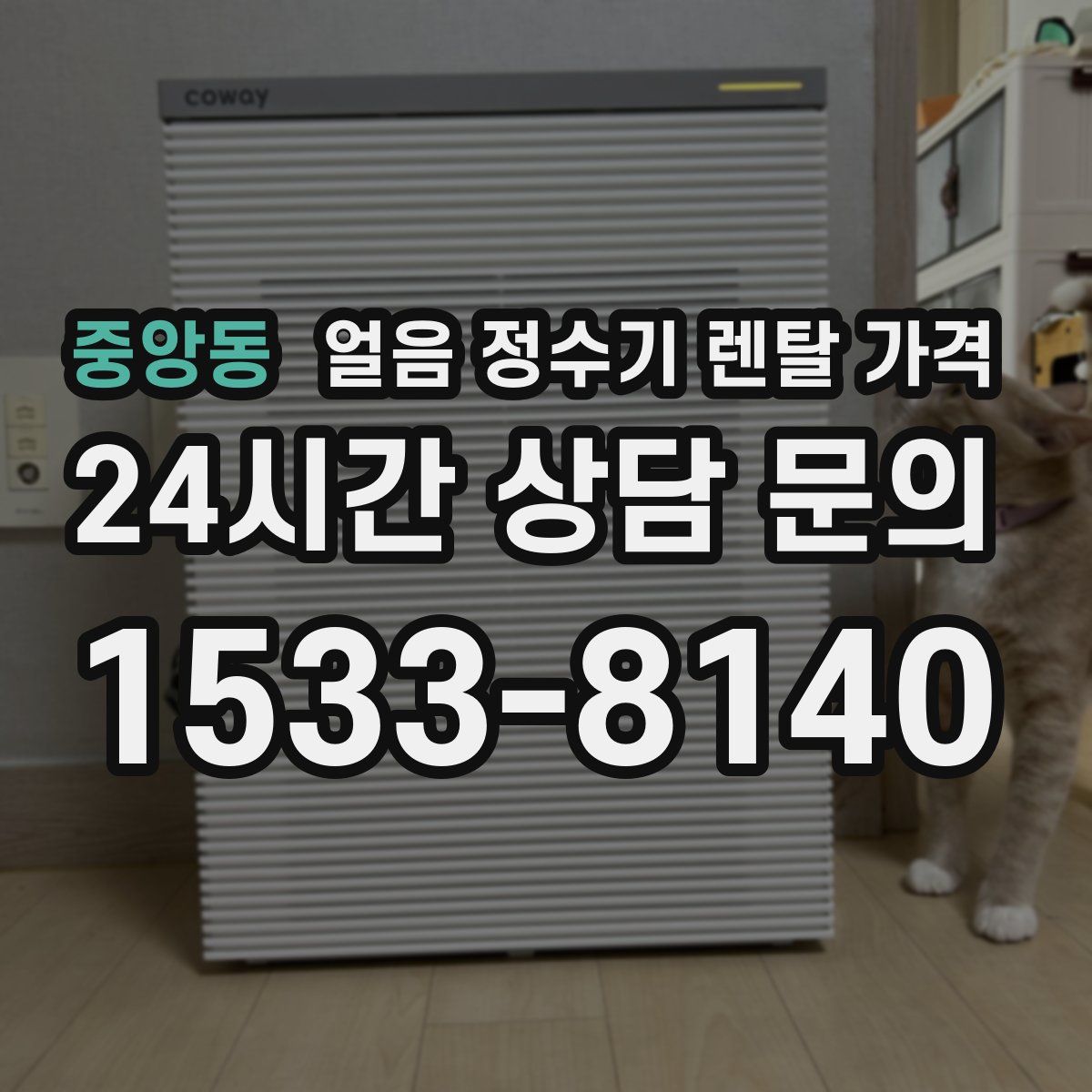 중앙동 얼음 정수기 렌탈 가격