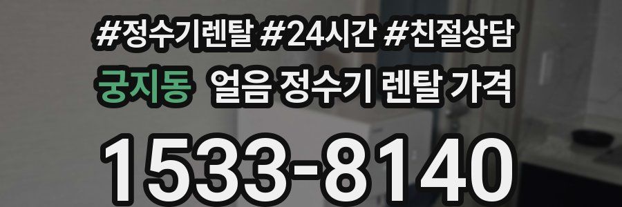 궁지동 얼음 정수기 렌탈 가격