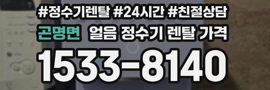 곤명면 얼음 정수기 렌탈 가격