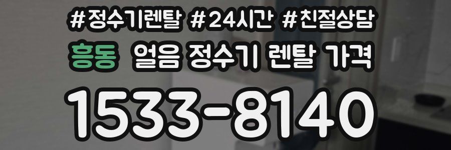 흥동 얼음 정수기 렌탈 가격