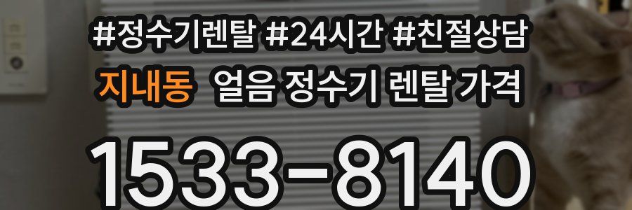 지내동 얼음 정수기 렌탈 가격