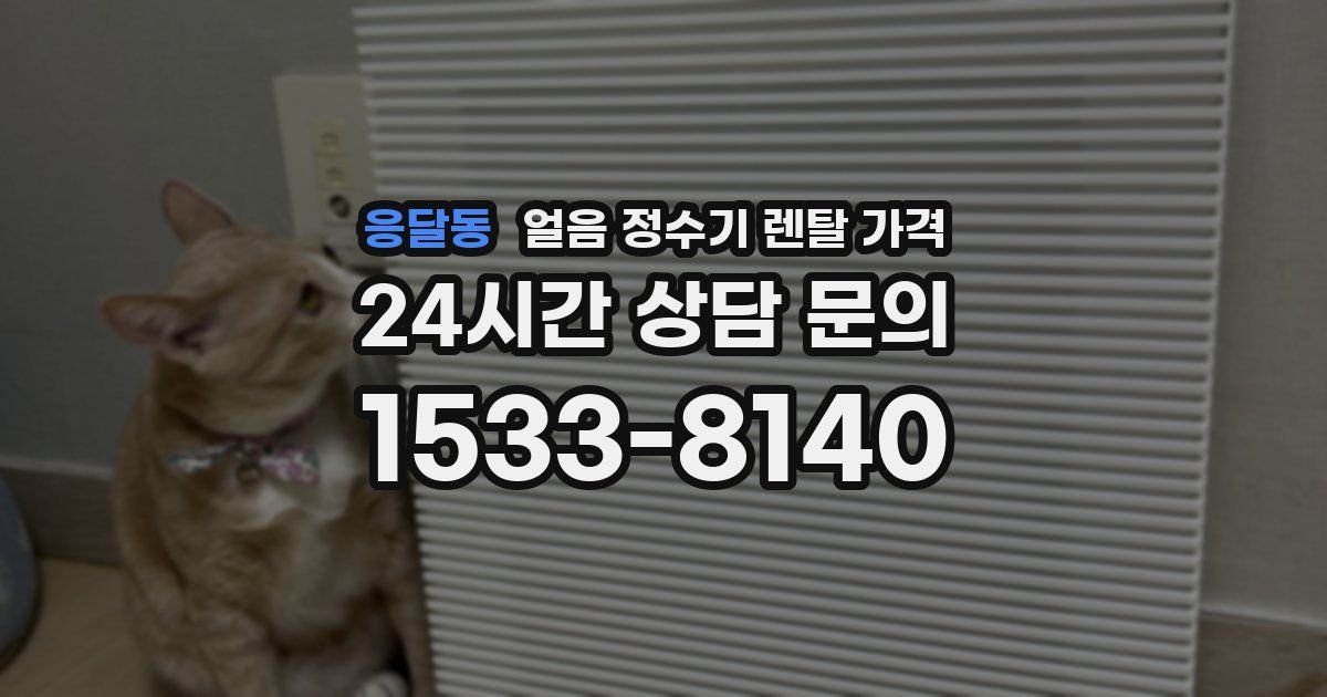 응달동 얼음 정수기 렌탈 가격