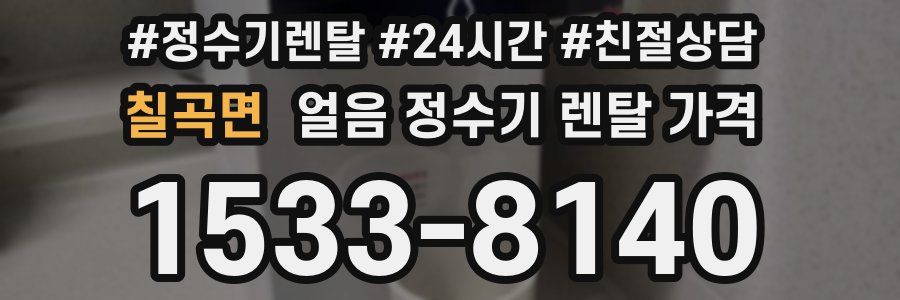 칠곡면 얼음 정수기 렌탈 가격