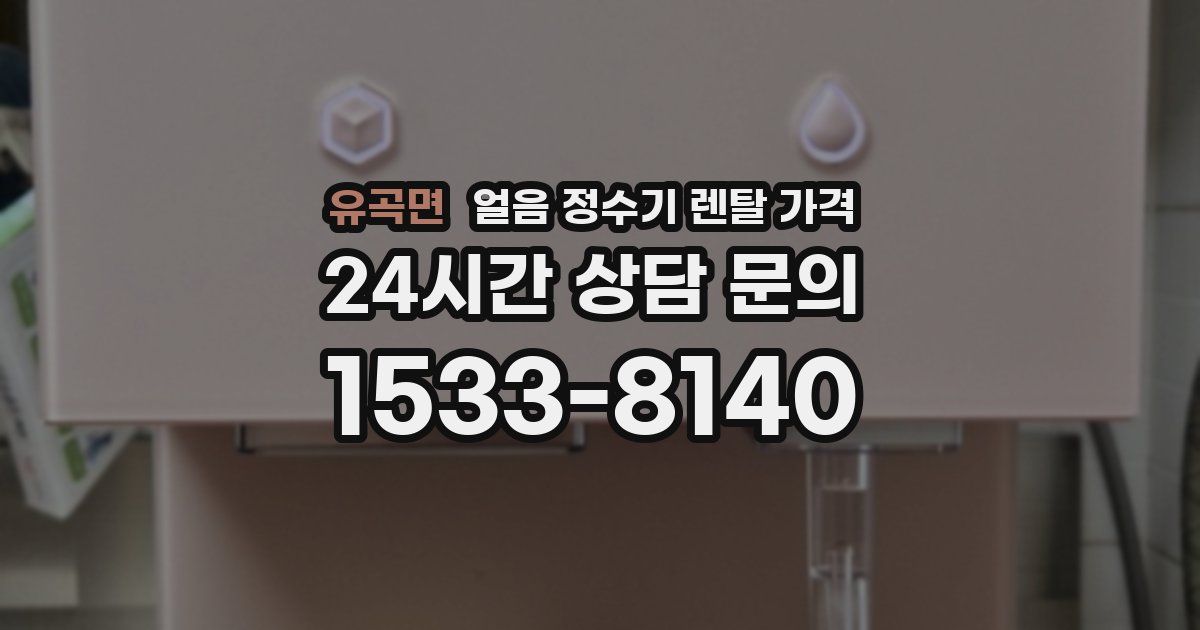 유곡면 얼음 정수기 렌탈 가격