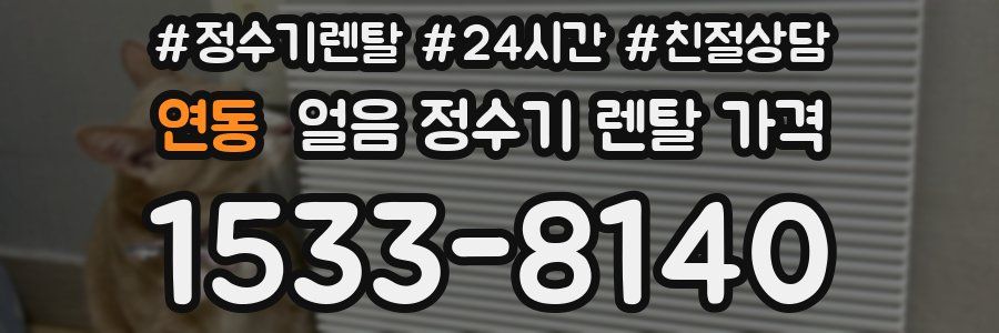 연동 얼음 정수기 렌탈 가격