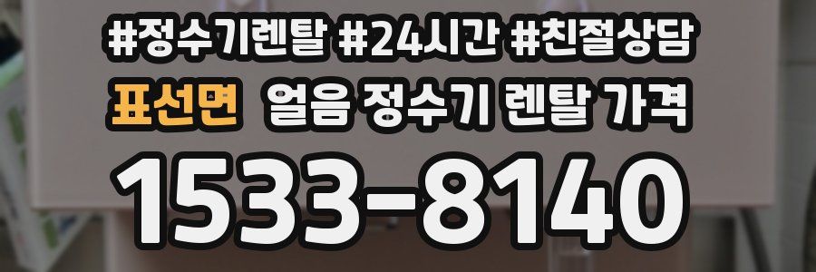 표선면 얼음 정수기 렌탈 가격