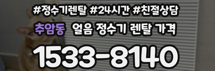 추암동 얼음 정수기 렌탈 가격