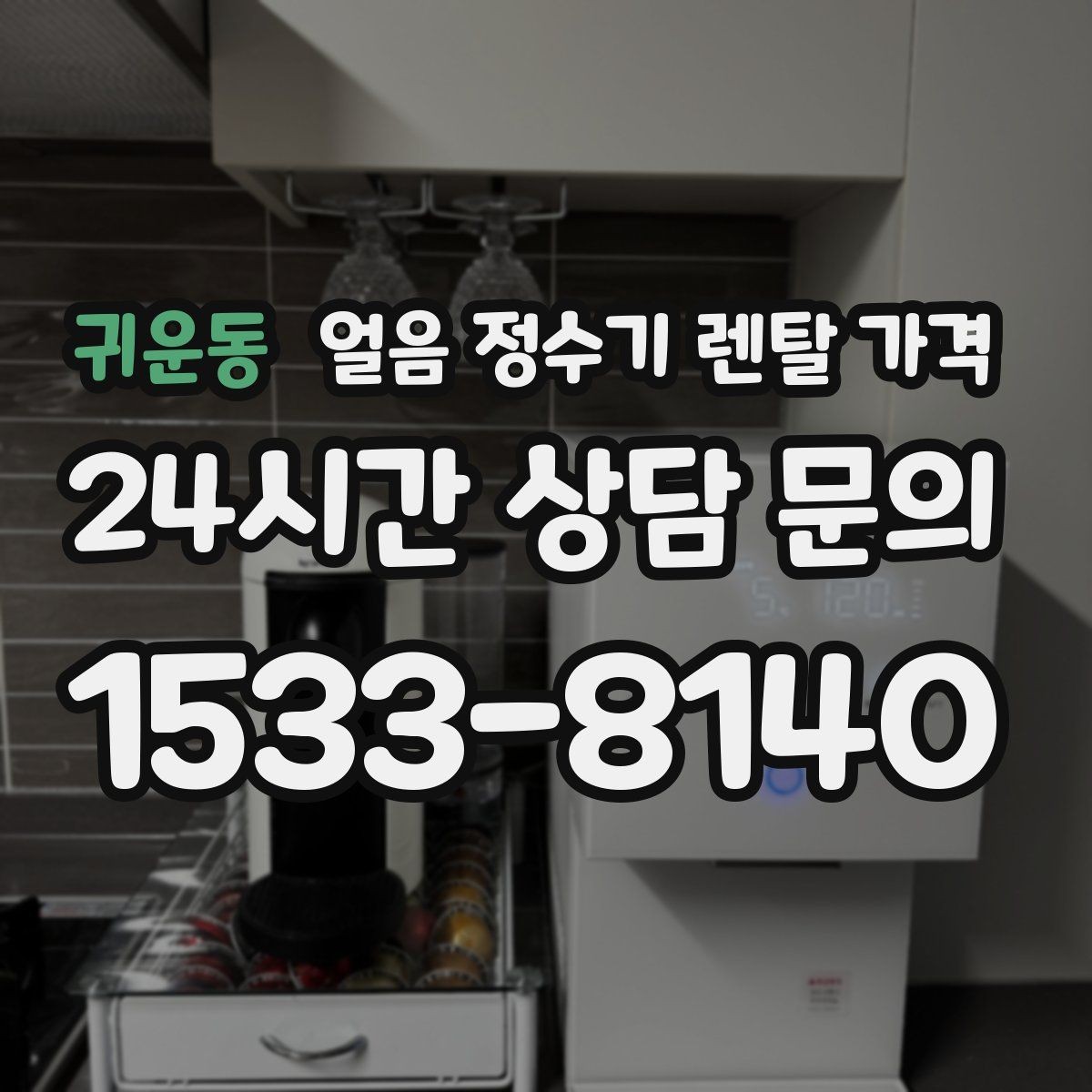 귀운동 얼음 정수기 렌탈 가격 고급형과 보급형 차이 정리