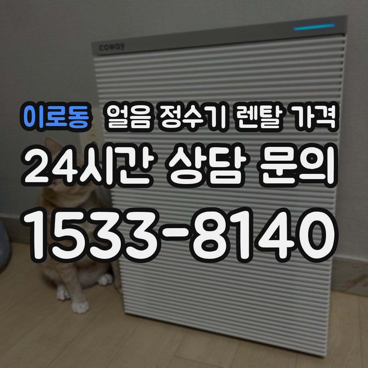 이로동 얼음 정수기 렌탈 가격