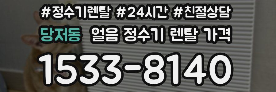 당저동 얼음 정수기 렌탈 가격