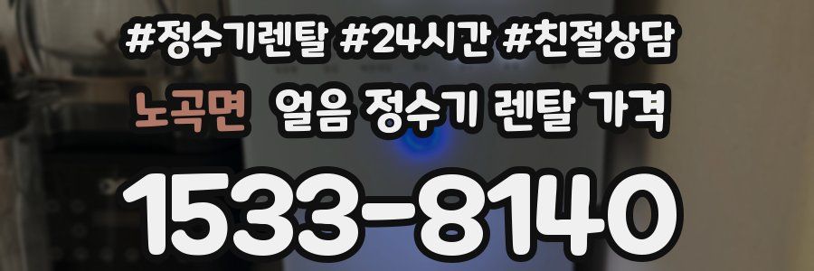 노곡면 얼음 정수기 렌탈 가격