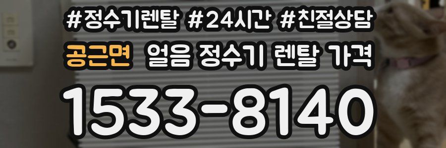 공근면 얼음 정수기 렌탈 가격