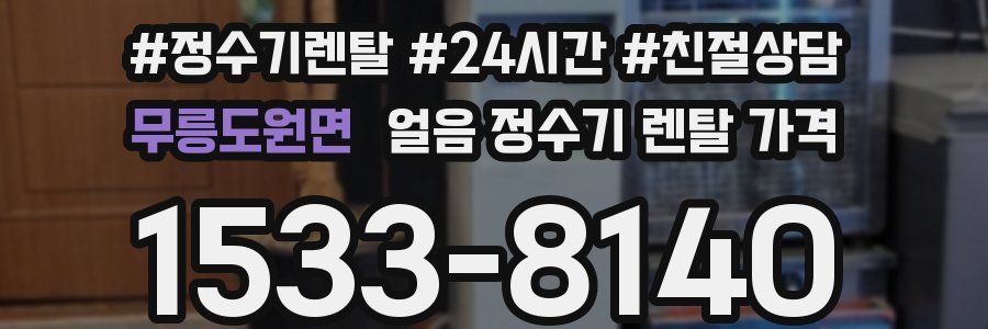 무릉도원면 얼음 정수기 렌탈 가격