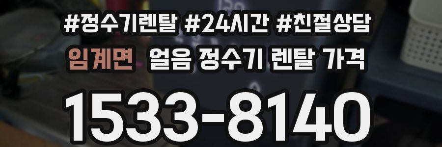 임계면 얼음 정수기 렌탈 가격