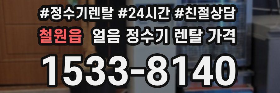 철원읍 얼음 정수기 렌탈 가격