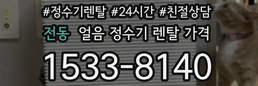 전동 얼음 정수기 렌탈 가격