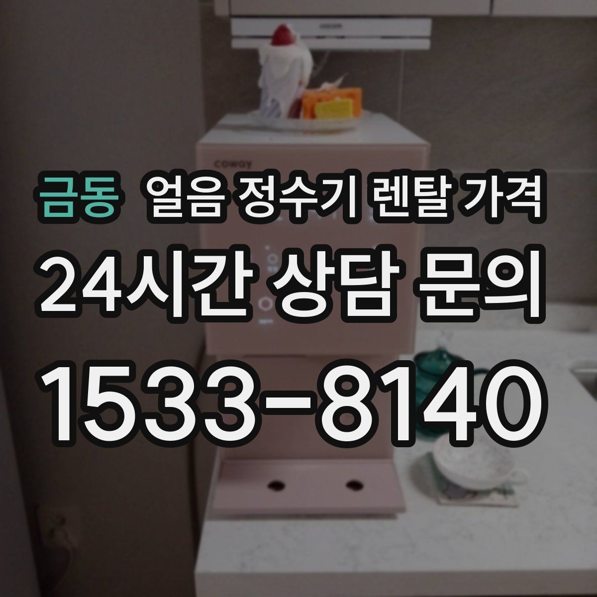 금동 얼음 정수기 렌탈 가격